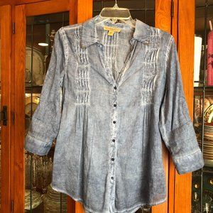 Nine West Vintage America Collection Chambray Shirt